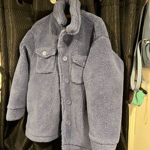 blue teddy jacket